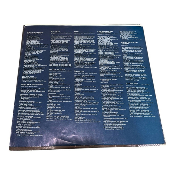 Eddie Rabbitt Step By Step LP Vinyl 1981 - Picture 6 of 10